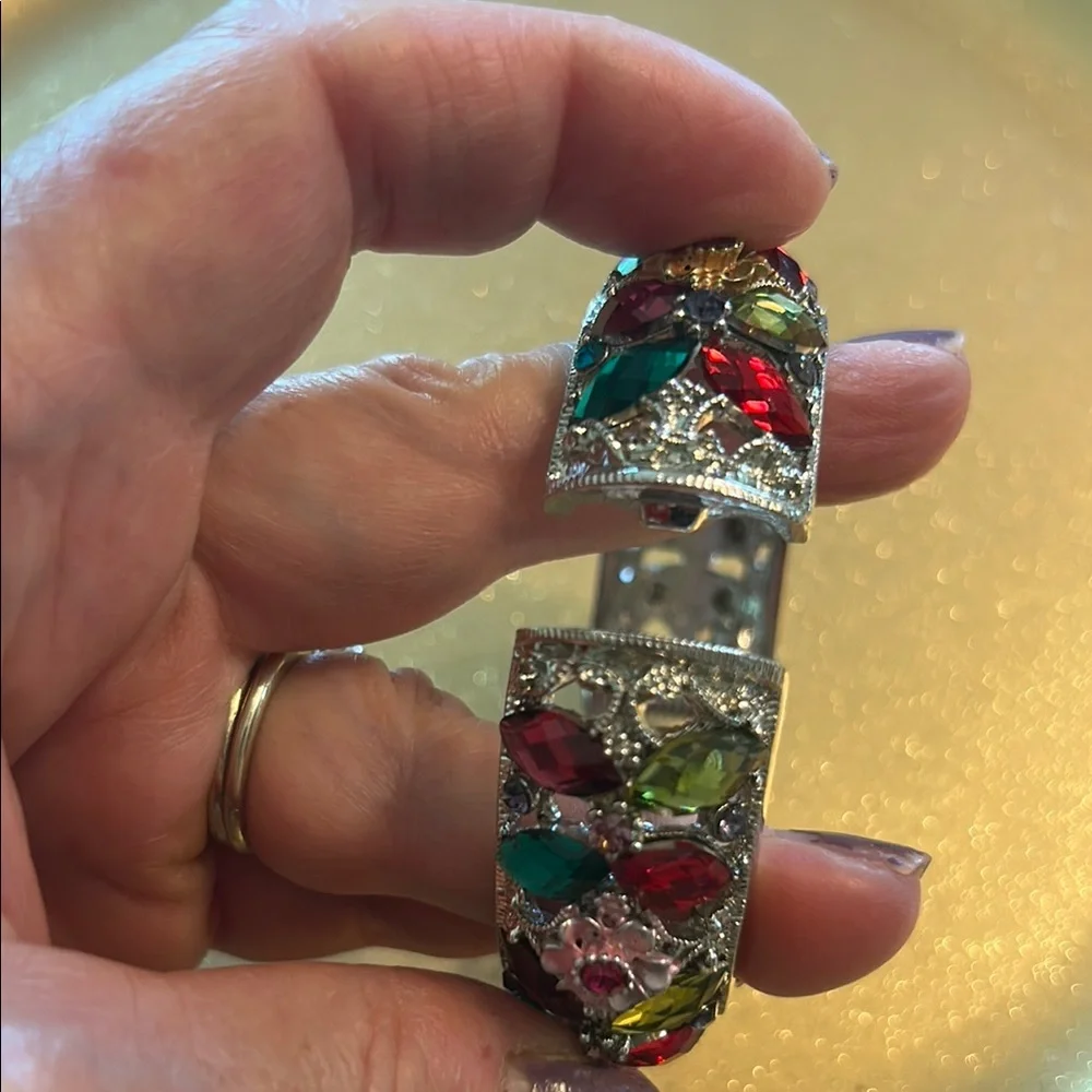 Elegant Multicolor Gemstone Bracelet